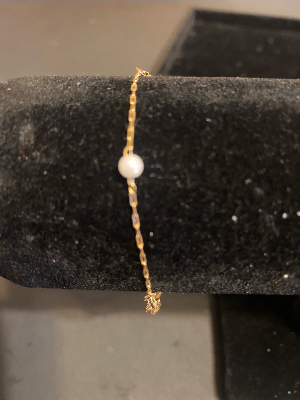 Fashion Jewelry Gold Chain Bracelet with White Pearl
